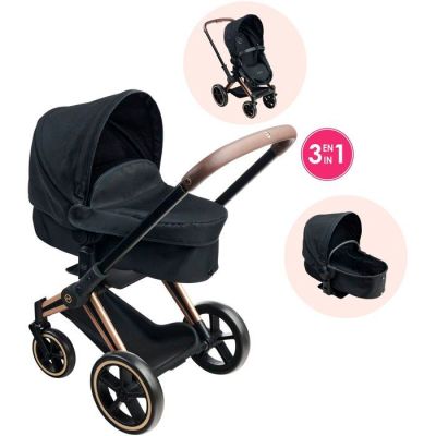 1233 / Landau JOUET POUR POUPEE- COROLLE - Noir - 3 po…