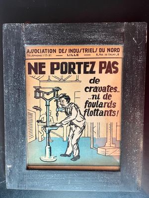 8 tableaux de recommandation de sécurité d'usine anciens (As…