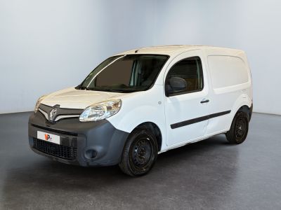 a picture of a white van parked in a room