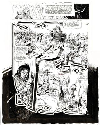 a page from a comic book with a picture of a man and a woman