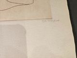 a drawing of a nude woman on a piece of paper