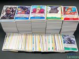 a lot of cards that are stacked on top of each other