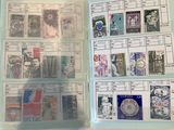 a picture of a book with stamps and stamps on it