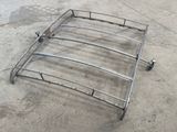 an image of a metal bed frame on the ground