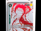 a close up of a card with a monkey d luffy on it