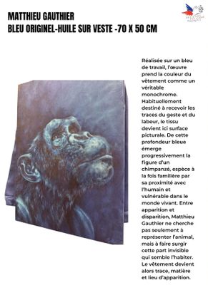 une image représentant un tableau représentant un gorille sur fond blanc