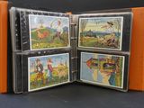 four pictures of a man riding a horse in a book