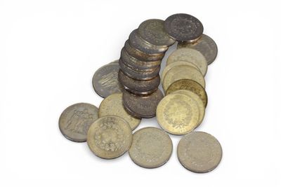 22 pièces de 50 francs "Hercule", argent 1975 (x8), 1976 (x3… - Photo 1