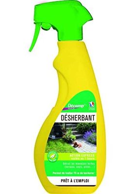 un vaporisateur jaune avec une poignée verte sur fond blanc