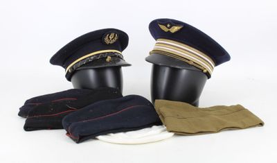 three hats that are sitting on top of each other
