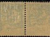 an old postage stamp with a black border on it