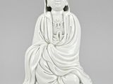 chinese white porcelain figure of a seated buddha