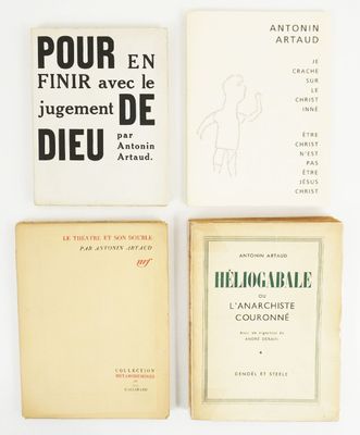 three books on a white surface with a black and white image