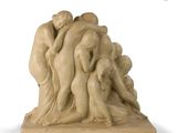 an image of a sculpture of a group of people on a white background