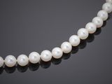 a cultured pearl and diamond necklace