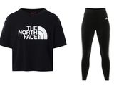 the north face t - shirt and leggings