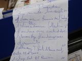 a piece of paper that has been left in a box