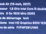 an image of a computer screen with a message on it that says macbook air 13 - inch, 2011