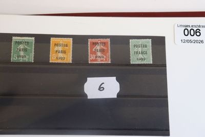 France Préoblitérés n°25-30-31-32 neufs charnières cote 3100…