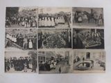 an old black and white photo of a bunch of pictures of people