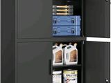 sandus storage cabinet with doors and shelves