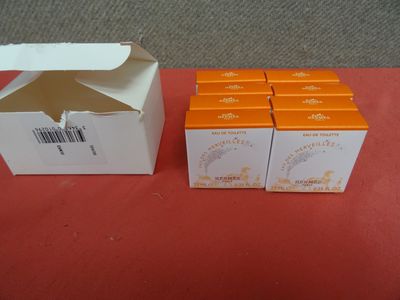 Hermès, une boite de huit miniatures 7,5ml Eau de toilette E…