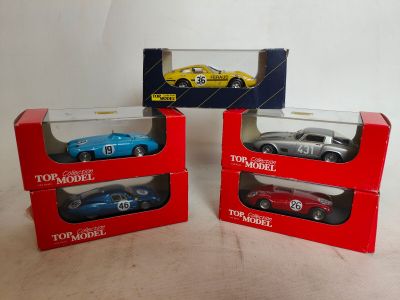 TOP MODEL Collection : Série de 5 miniatures automobiles, en…