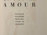 an old book with a picture of a woman on the cover