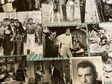 a collage of old photos of men and women