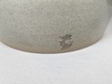 a close up of a bowl with a design on it