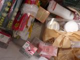 a close up of a bunch of items that are on a table