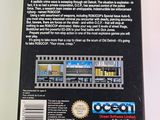 the back cover of a video game box with a picture of a train