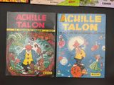 two children ' s books are sitting on a black table