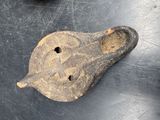 a small piece of metal on a metal surface