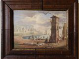 a picture of a painting on the wall of a building