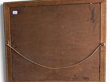 an old wooden box with a rope hanging from it ' s side