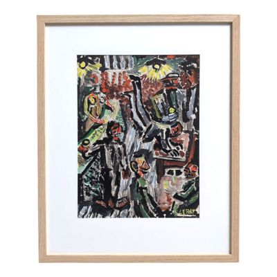 Henri LERAY (1905-1987) Au café