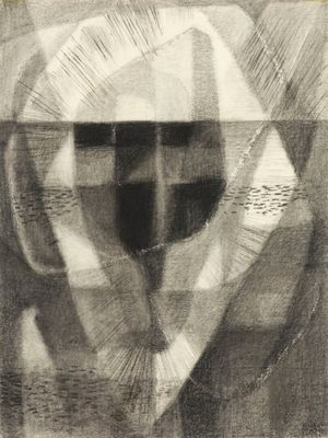 Robert CAMI (1900-1975) La lumière fut Fusain