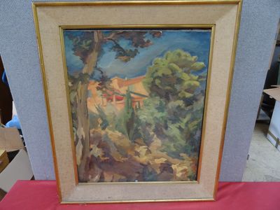 a picture of a picture of a painting on a table