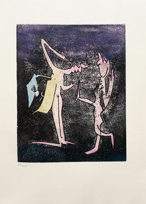 Roberto Matta - Hommage à André Pieyre de Mandiargues, 1970