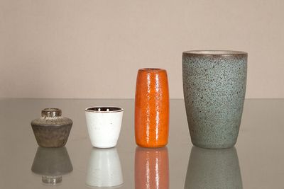 Jaap Ravelli (1916-2011) Suite de 4 vases > Vase balustre mi…