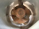 a close up view of the inside of a blender