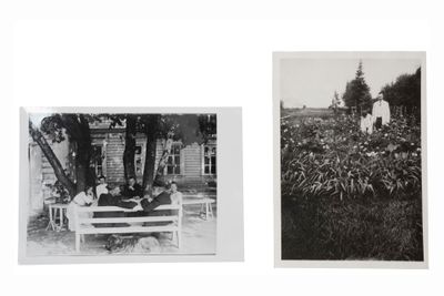 Ensemble de deux retirages photographiques en noir et blanc …