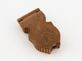 carved wooden plaque of the state of florida on a white background