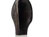 an image of a close up of a wooden object on a white surface