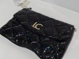 authentic chanel black quilted wallet purse