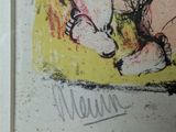 a picture of a drawing of a woman holding a teddy bear