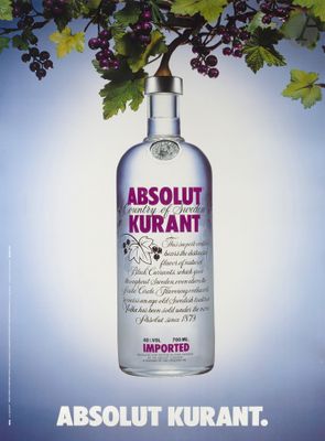 Cette publicité présente une publicité pour Absolut Kurantt