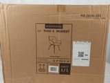 a cardboard box with a picture of a horse on it