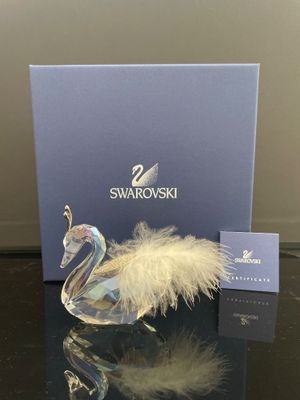 Figurine de cygne en cristal Swarovski avec son coffret